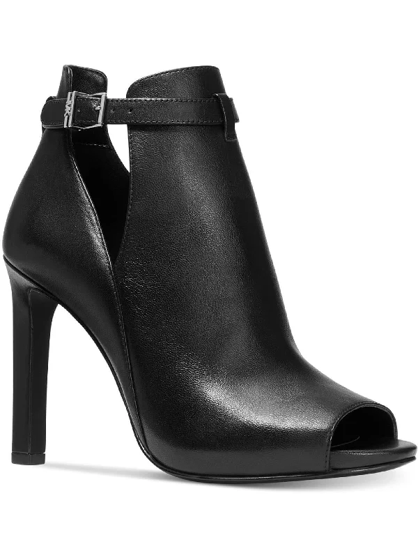 Chic And Trendy Lawson Open Toe Womens Leather Ankle Strap Heel Sandals