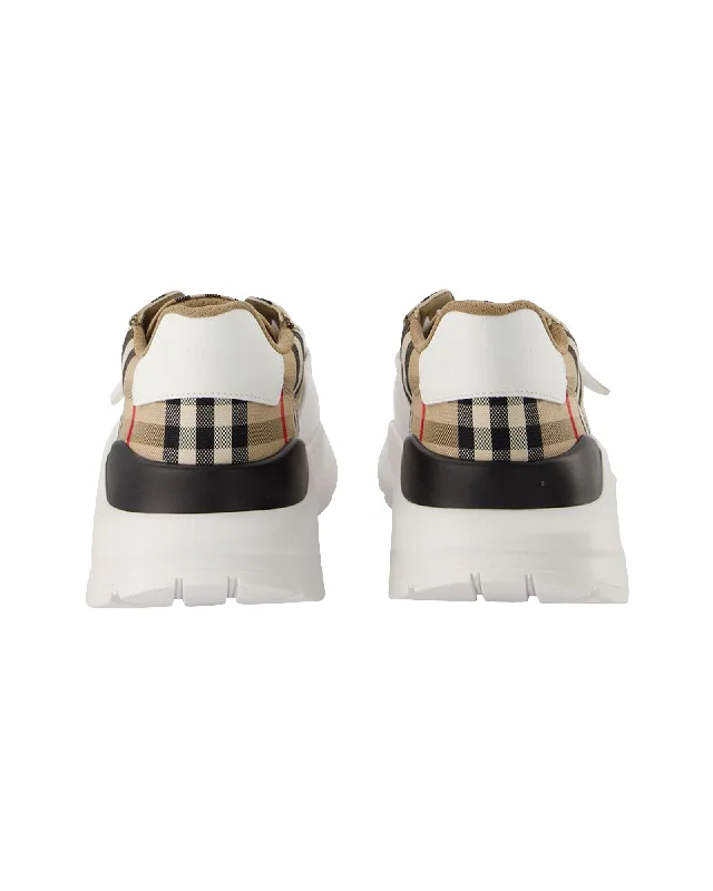 Seasonal Footwear Sale Lf Tnr New Regis L Chk Sneakers - Burberry - Multi - Cotton