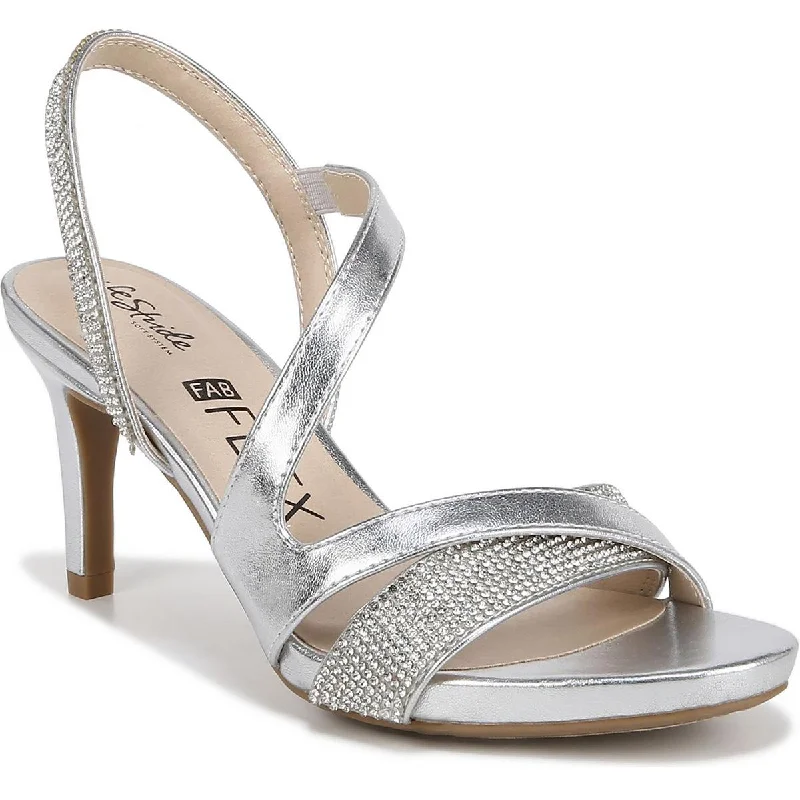 Comfortable Minimalist Shoes LifeStride Womens Mia Glitz Metallic Embellished Heels