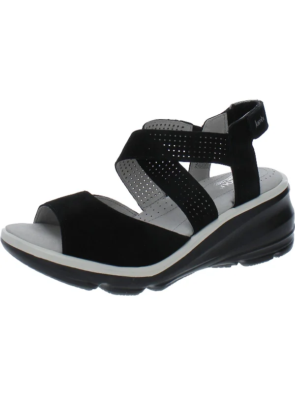 Seasonal Trends Lilly Womens Suede Strappy Dress Sandals