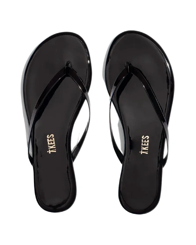 Fashionable Arch Support Shoes Promotion Lily Sandals In Black Gloss