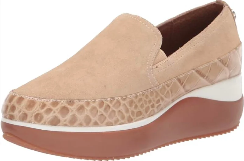 Non-Slip Shoes Lizzeecs Sneaker In Natural Calf Suede