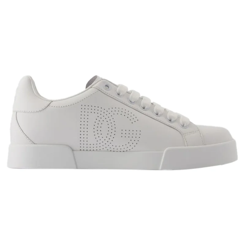 Trendy Pulse Low Top Sneakers - Dolce&Gabbana - Leather - White
