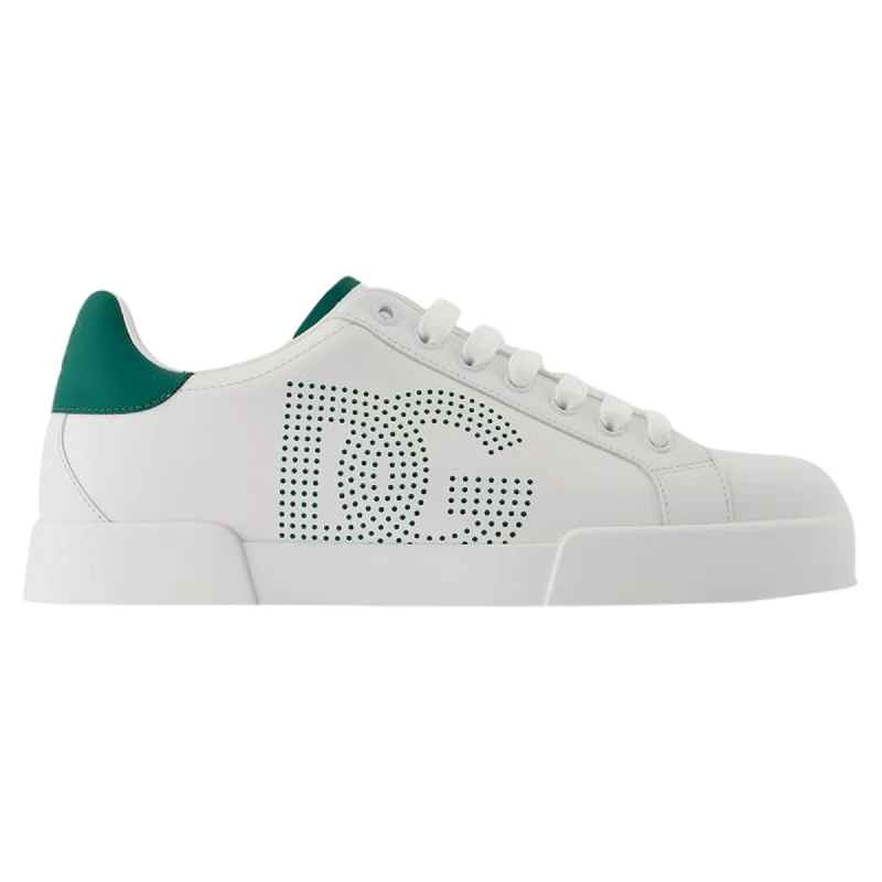 Comfortable Chic Low Top Sneakers - Dolce&Gabbana - Leather - White
