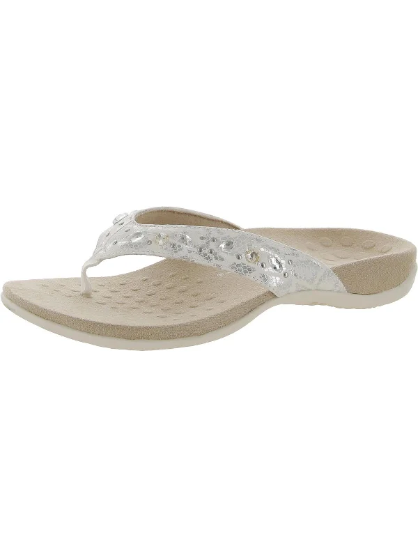 Modern Fashion Sale Lucia Womens Embellished Thong Sandals