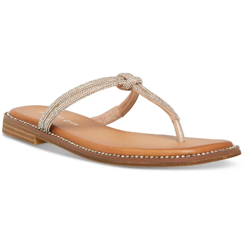 Elegant Fashion Offers Madden Girl Womens Hollis Slip-On Flip-Flop T-Strap Sandals