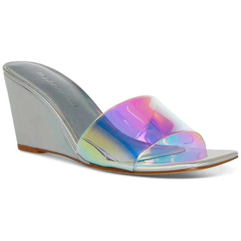 Modern Running-Style Shoes Madden Girl Womens Rayne Slip On Slide Wedge Sandals