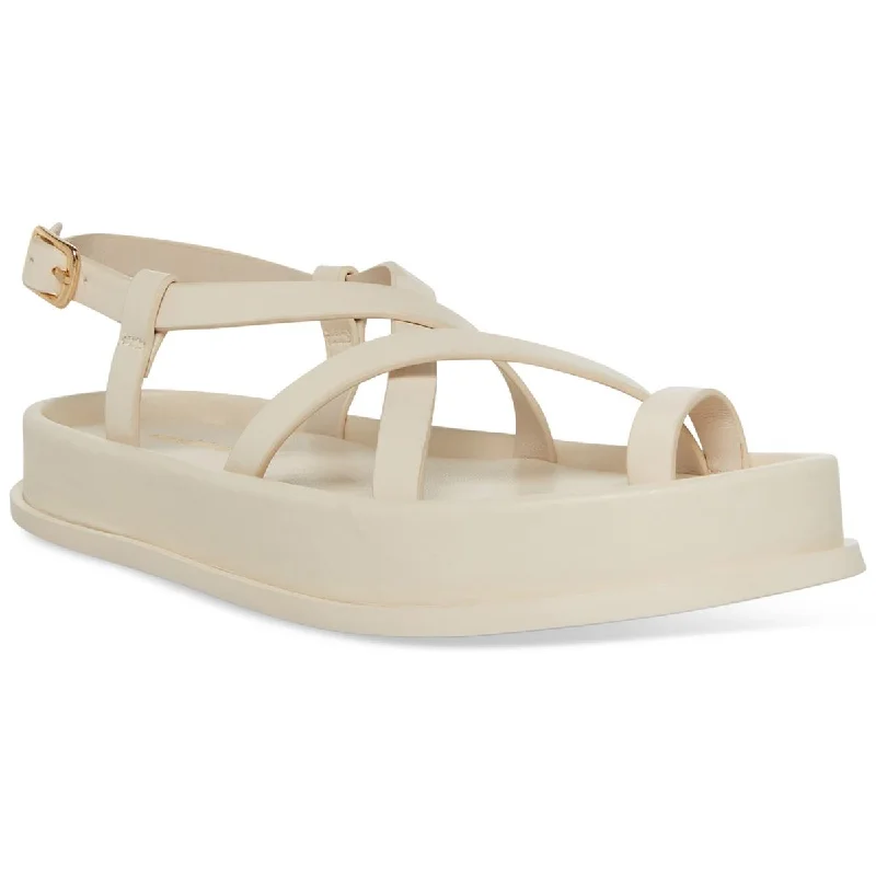 Valentine's Special Madden Girl Womens Tropezz Faux Leather Strappy Platform Sandals