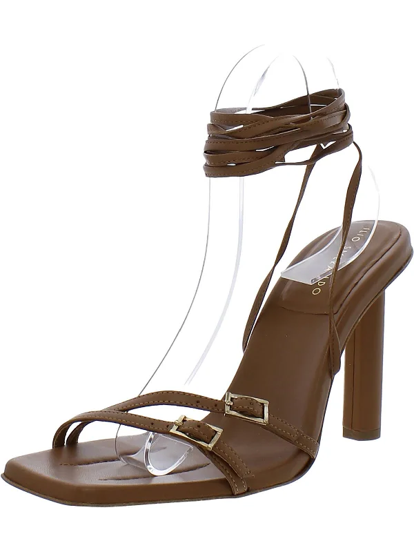Popular Collection Maeve Womens Leather Buckle Ankle Strap