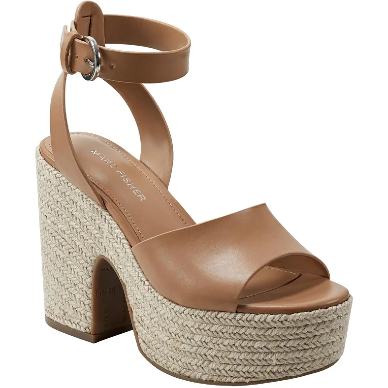 Must-Have Shoe Styles Marc Fisher Womens VETINA Faux Leather Casual Ankle Strap