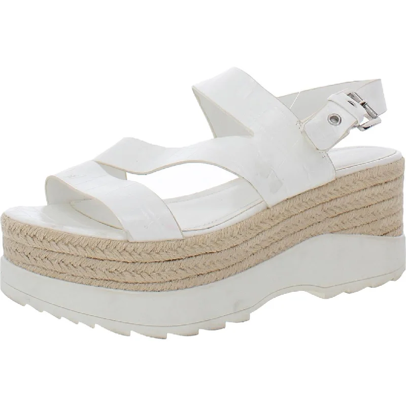 Women's Dress Shoes Marc Fisher Womens Zakiya 2 Embossed Slingback Espadrilles