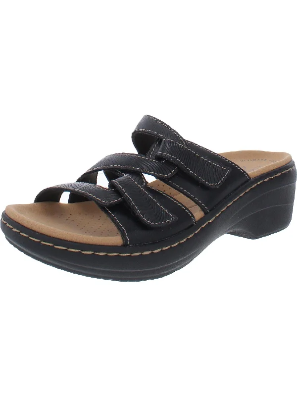 Urban Fashion Footwear Merliah Karli Womens Leather Slip On Strappy Sandals