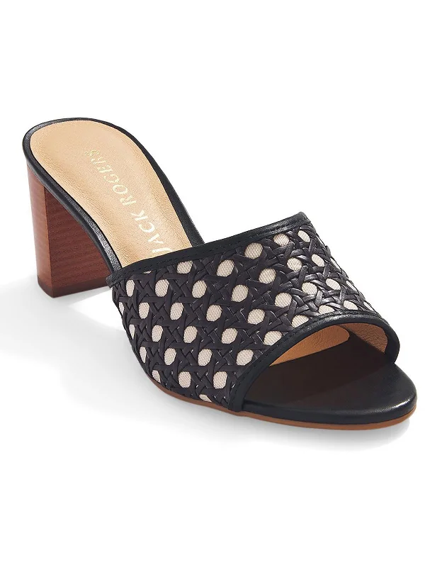 On-Trend Fashion Offers Merrain Caning Womens Slip-On Slide Heels