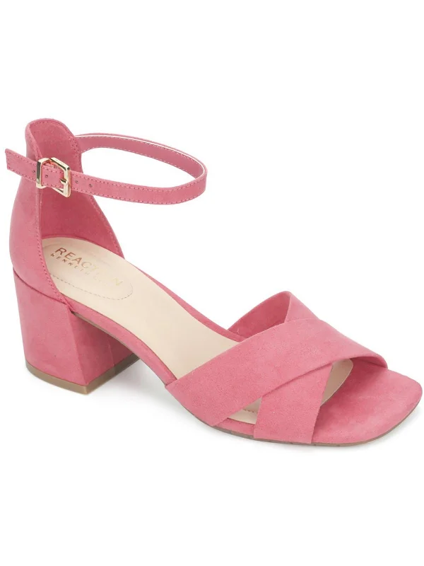 Limited Stock, Big Discounts Mix X-Band Womens Faux Suede Dressy Block Heel