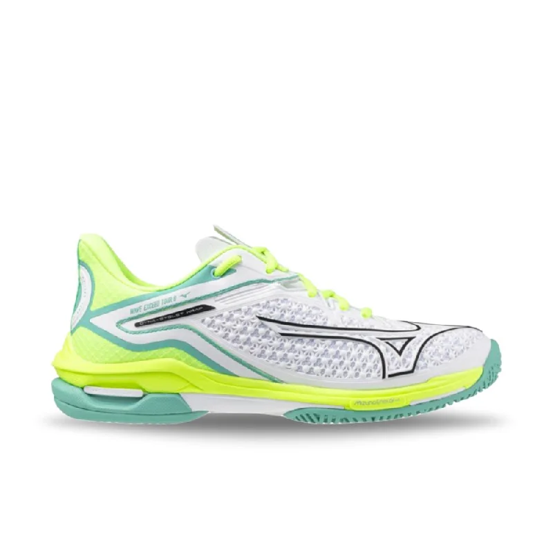 Vintage Style Deals Mizuno Women's Wave Exceed Tour 6 AC - White/Black