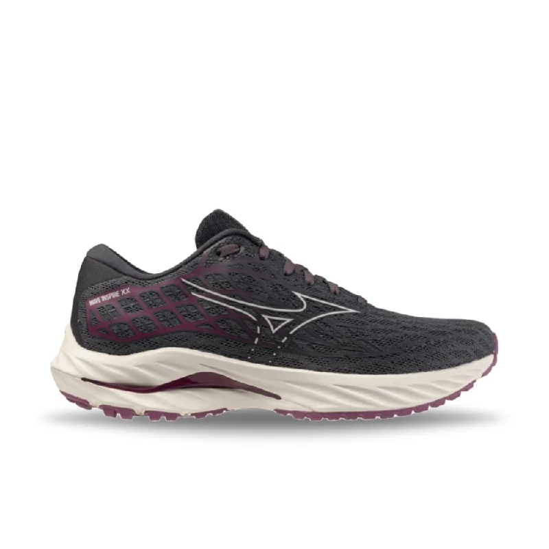 Stylish Shoe Discounts Mizuno Women's Wave Inspire 20 - Ebony/White Sand