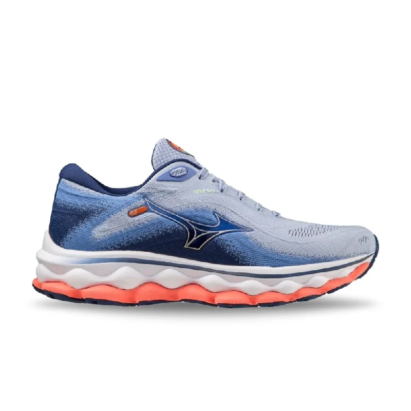 Trendy Women's Wear Collection Mizuno Women's Wave Sky 7 - Blue Heron/Silver