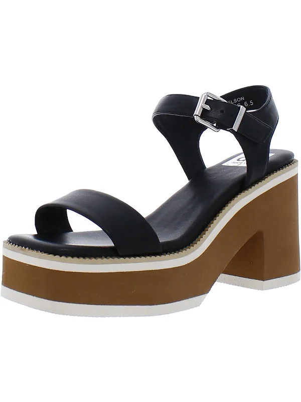 Fresh Styles, Fresh Deals Nelson Womens Faux Leather Platform Slingback Sandals