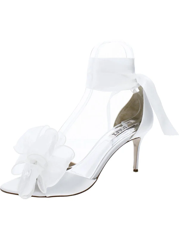 Luxury Formal Shoes Deals Neryssa Womens Satin Ankle Heels