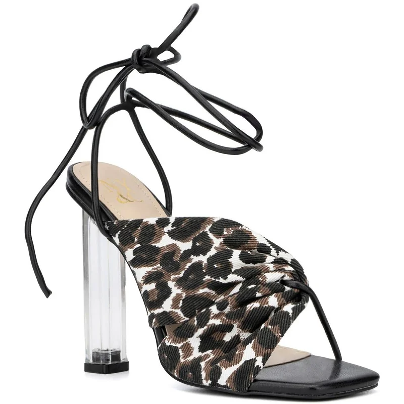 Feminine Fashion Sale New York & Company Womens Carolle Animal Print Square Toe Heels