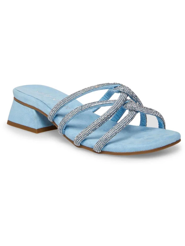 New Arrival Discount Nikole Womens Glitter Slip On Slide Sandals
