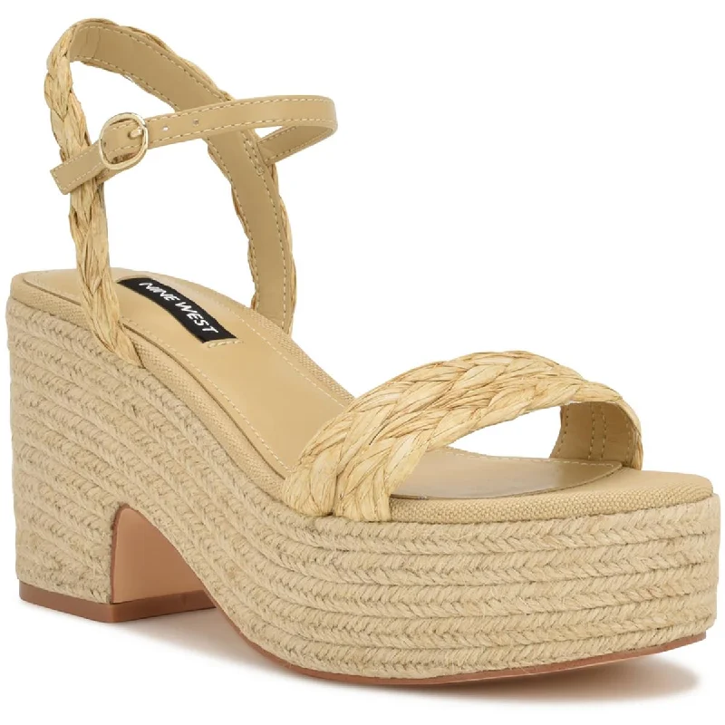 Comfort And Style Shoes Sale Nine West Womens Rivva Woven Ankle Heels