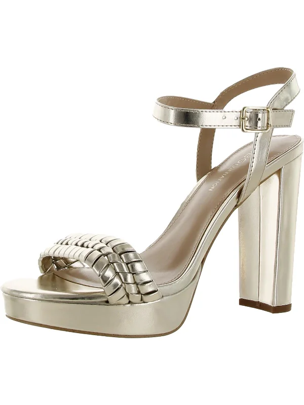 Vintage-Inspired Style Offers Oberla Womens Faux Leather Braided Slingback Sandals