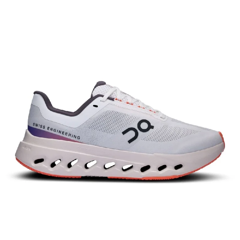 Stylish Basics On Women's Cloudsurfer Next (Wide Width) - White/Flame