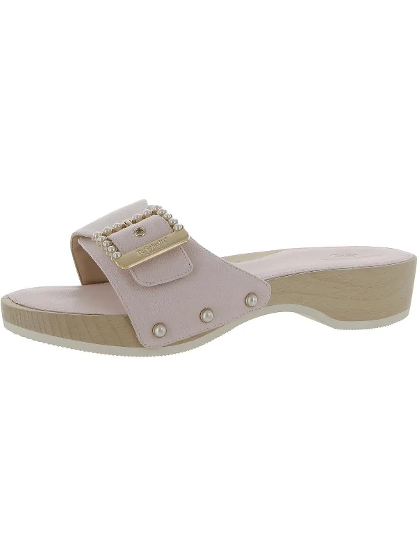 Cozy Indoor Slippers Deals Original Mod Womens Buckle Slip-On Slide Sandals