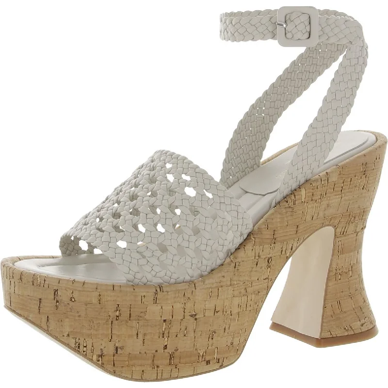Avant-Garde Style Promotions Paloma Barcelo Womens Yara Leather Woven Platform Sandals