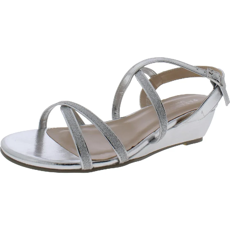 Cozy Comfort Style Sale Paradox London Womens Kadil Slingback Ankle Strap Wedge Sandals