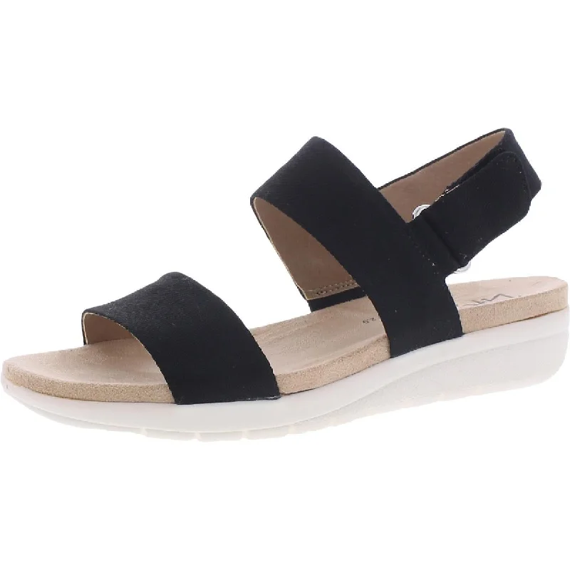 Comfortable Slip-On Shoes Peaceful Womens Open Toe Ankle Strap Wedge Sandals
