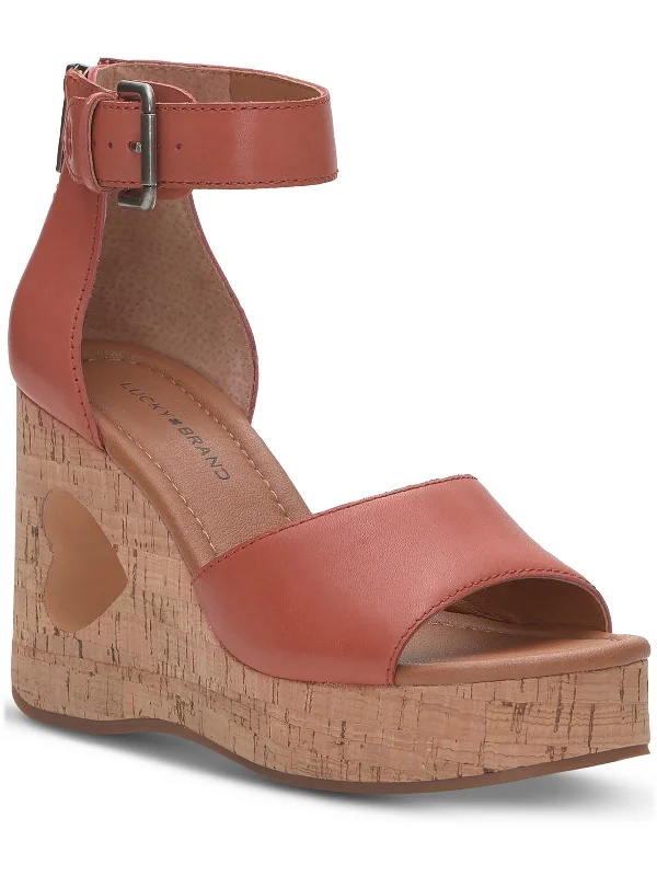 Women's Flats Sale Pennie Womens Faux Leather Strappy Platform Sandals