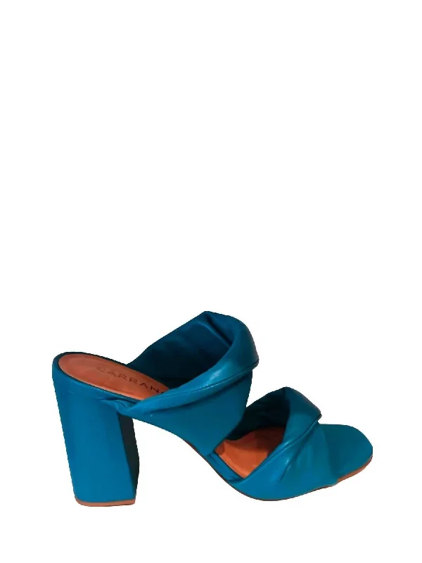 Designer Shoes Clearance Puffy Sandals In Blue