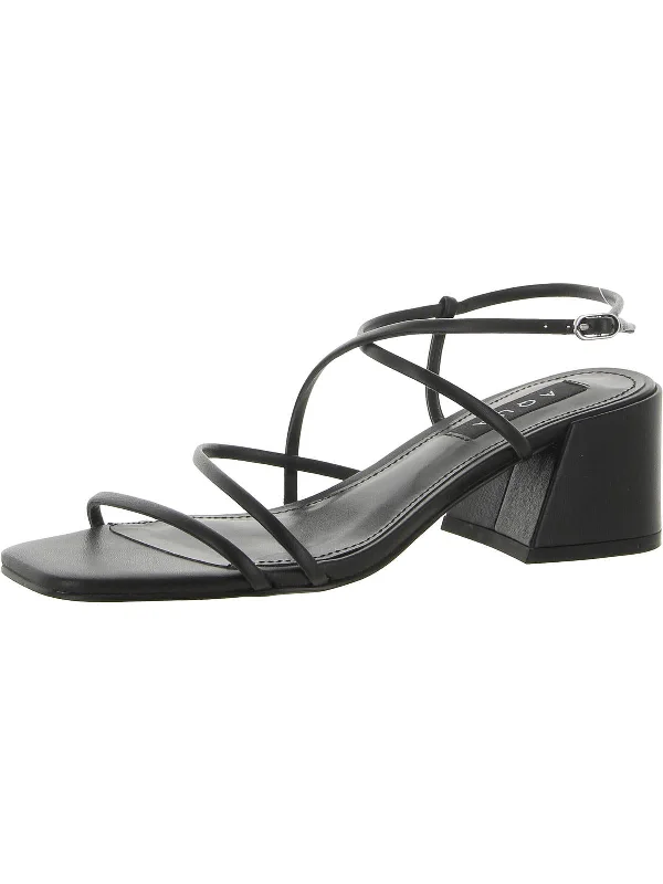 Fashion-Forward Offers Raya Womens Faux Leather Ankle Strap Strappy Sandals