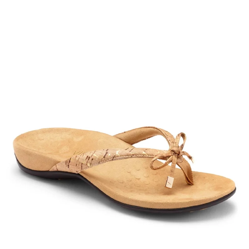 Fashion Casual Shoes Rest Bella Sandal - Wide Width In Gold Cork