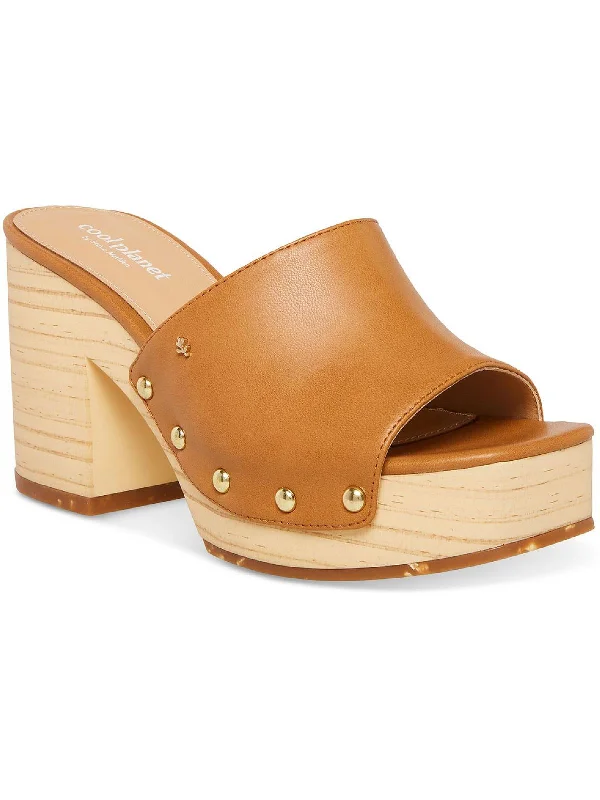 Edgy Fashion Deals Restore Womens Open Back Wedge Platform Sandals