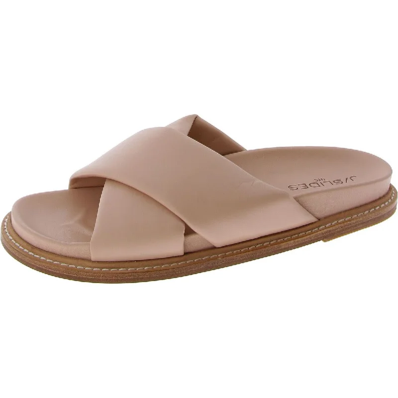 Women's Soft Sole Shoes Roland Womens Criss-Cross Front Slide Sandals