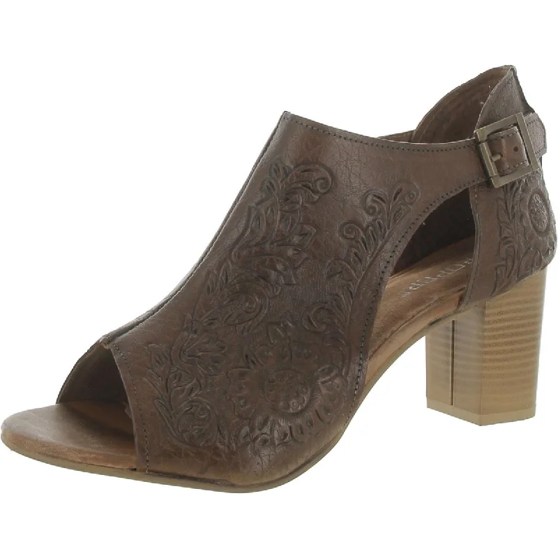 Hot Brand Discounts Roper Womens Mika Leather Embossed Heels