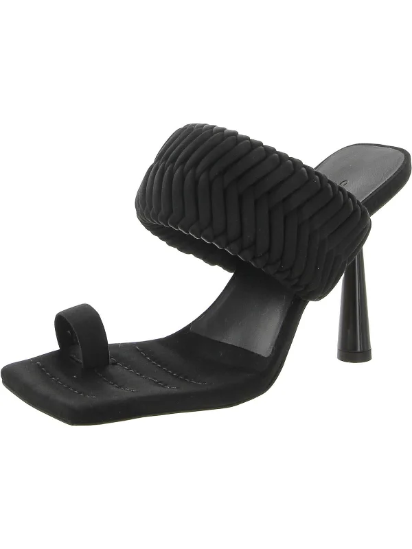 Edgy Fashion Deals Rosie 1 Raso Womens Satin Braided Slide Sandals