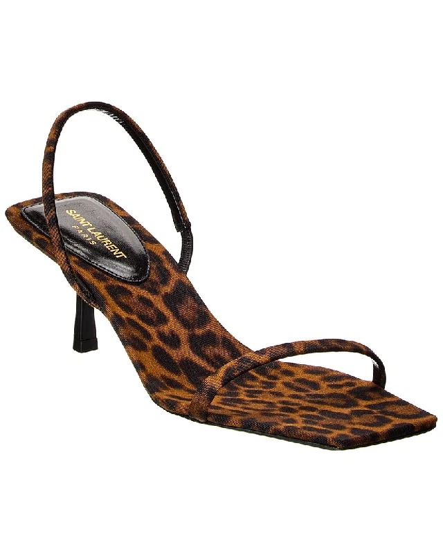 Women's Office Shoes Saint Laurent Jaspe 55 Grosgrain Slingback Sandal