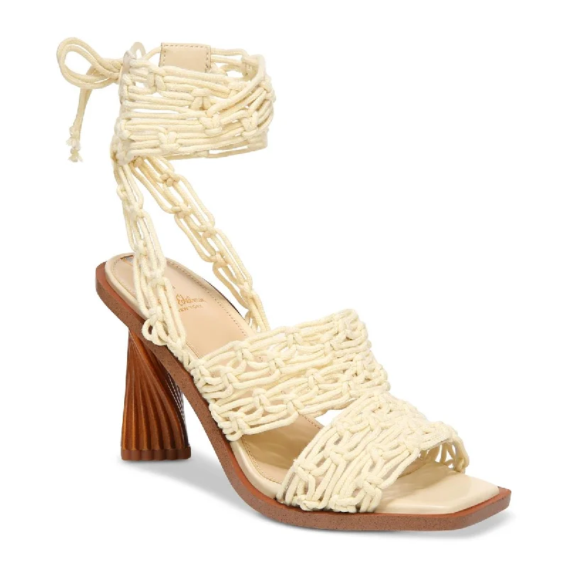 Breathable Shoes Discount Sam Edelman Womens Harleigh Macrame Square Toe Heels