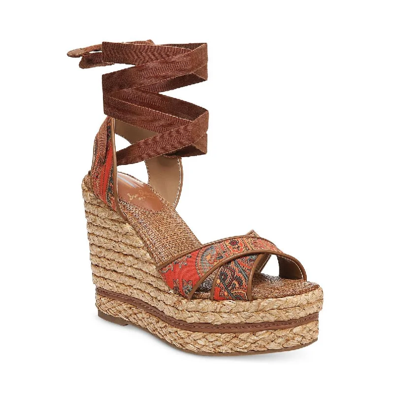 Must-Have Shoe Styles Sam Edelman Womens Vaughn Raffia Wedge Sandals