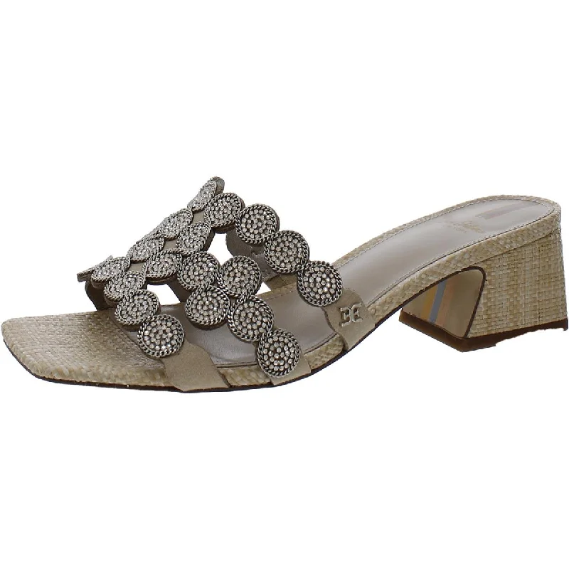 Swimwear Summer Blowout Sam Edelman Womens Winter Woven Slip-On Block Heel