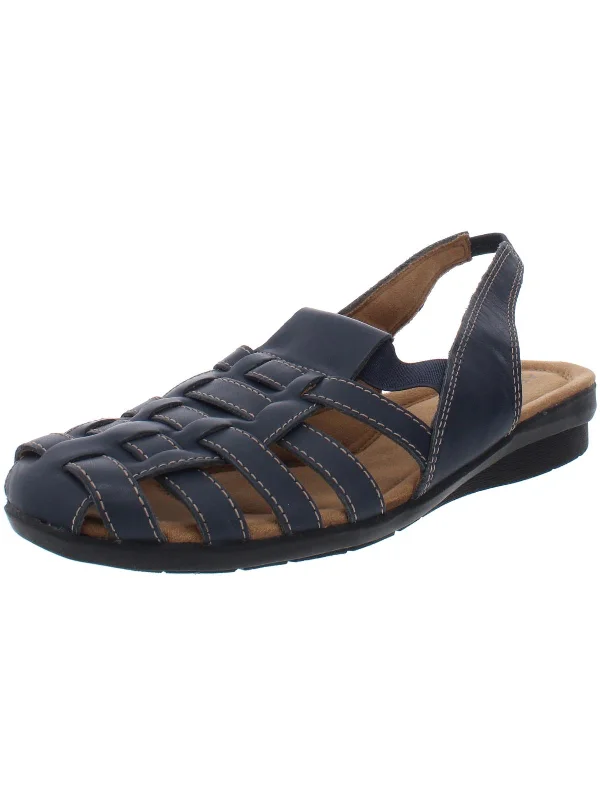 Trendy Pulse Santa Cruz Womens Leather Comfort Slingback Sandals