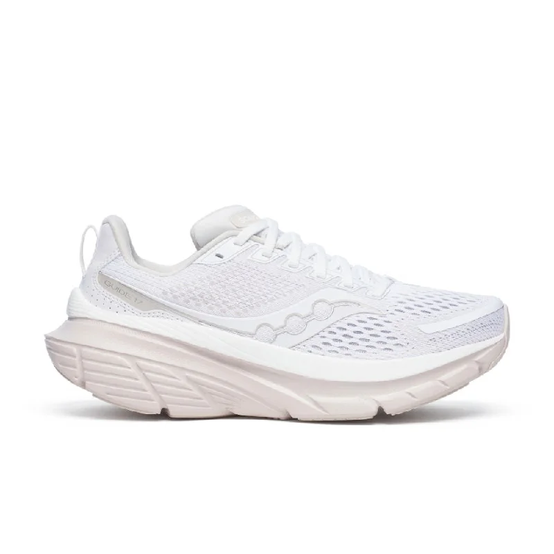 Cozy Indoor Slippers Deals Saucony Women's Guide 17 - White/Moon