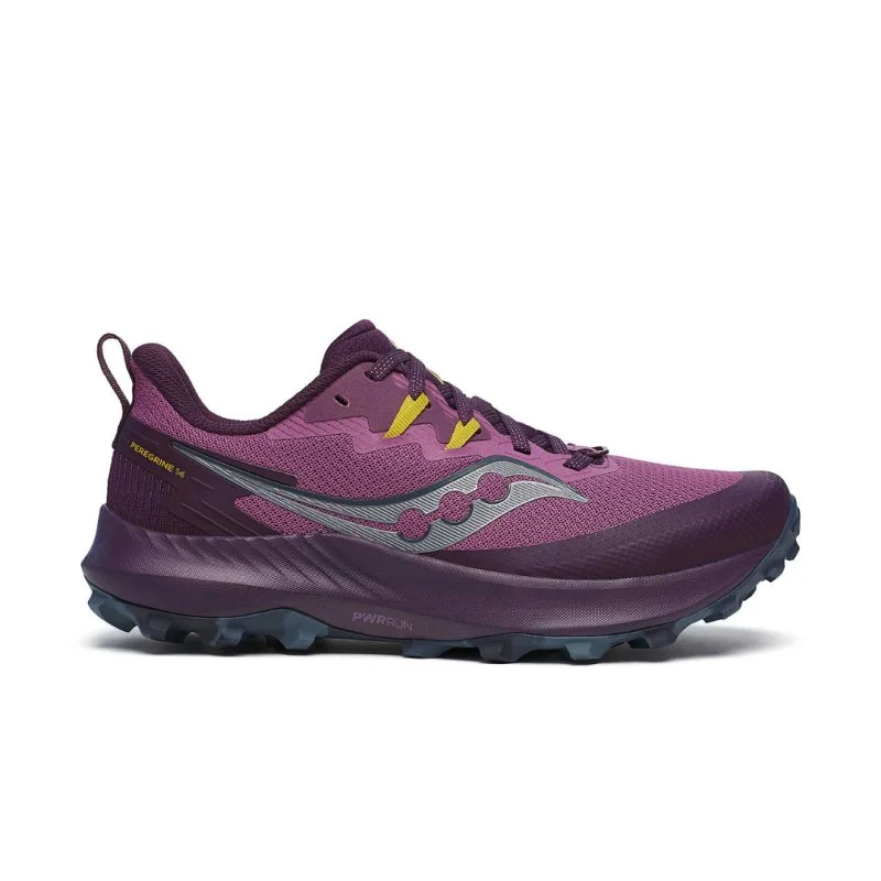Non-Slip Work Shoes Sale Saucony Women's Peregrine 14 - Plum/Eggplant