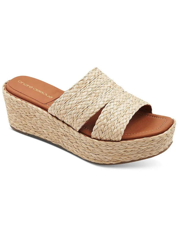 Luxury Streetwear Shoes Selena Womens Woven Slip-On Espadrilles