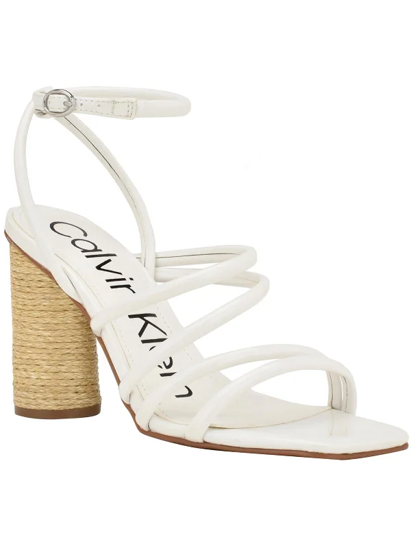 Big Savings Sizzle Womens Patent Ankle Strap Heels