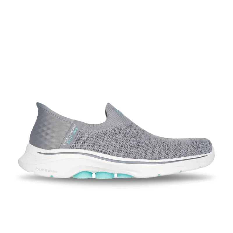 Stylish All-Day Wear Shoes Skechers Women's Slip-ins GO WALK 7 Springtime - Gray